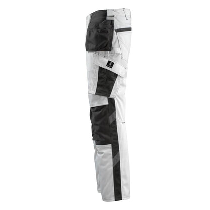MASCOT® Bremen craftsman trousers, white/dark anthracite