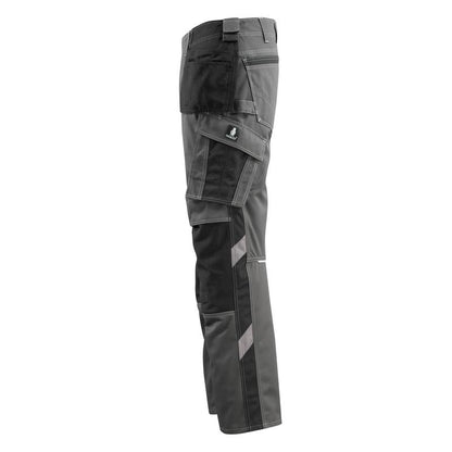MASCOT® Bremen craftsman trousers, dark anthracite/black