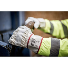 NITRAS APOLLO, full-grain cowhide gloves, natural color / gray