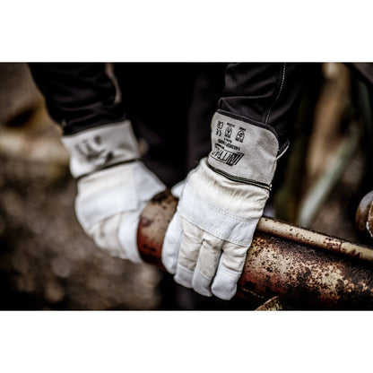 NITRAS HADES, cut protection gloves, natural color / gray