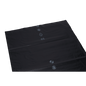 The DEISS 15301 garbage bag from EMIL DEISS KG (GmbH + Co.), size 800x1000x0.06 mm, black, is marked with recycling and LDPE 65 symbols in white. Ideal for professional use. Box contains 250 pieces.