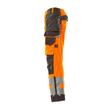 Pantalón artesano MASCOT® Wigan, naranja de alta visibilidad/antracita oscuro