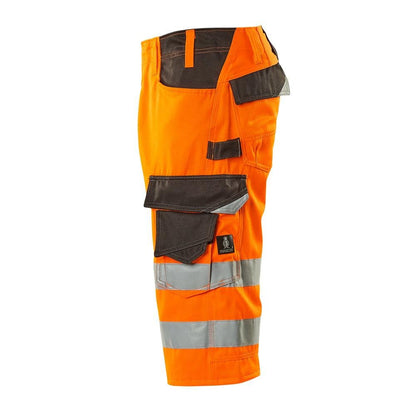 MASCOT® Luton pantalones de tres cuartos, naranja de alta visibilidad/antracita oscuro