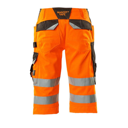 MASCOT® Luton pantalones de tres cuartos, naranja de alta visibilidad/antracita oscuro