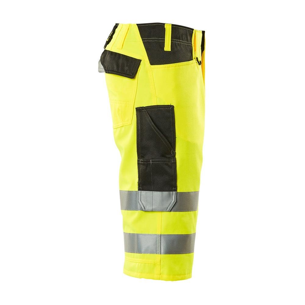 MASCOT® Luton pantalones tres cuartos, amarillo de alta visibilidad/negro