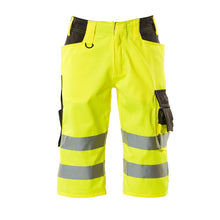 MASCOT® Luton pantalones tres cuartos, amarillo de alta visibilidad/antracita oscuro