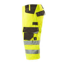 MASCOT® Luton pantalones tres cuartos, amarillo de alta visibilidad/antracita oscuro
