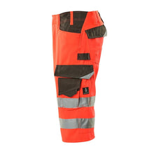MASCOT® Luton pantalones tres cuartos, rojo de alta visibilidad/antracita oscuro