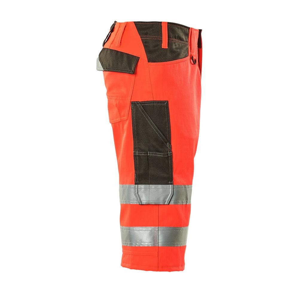 MASCOT® Luton three-quarter trousers, hi-vis red/dark anthracite