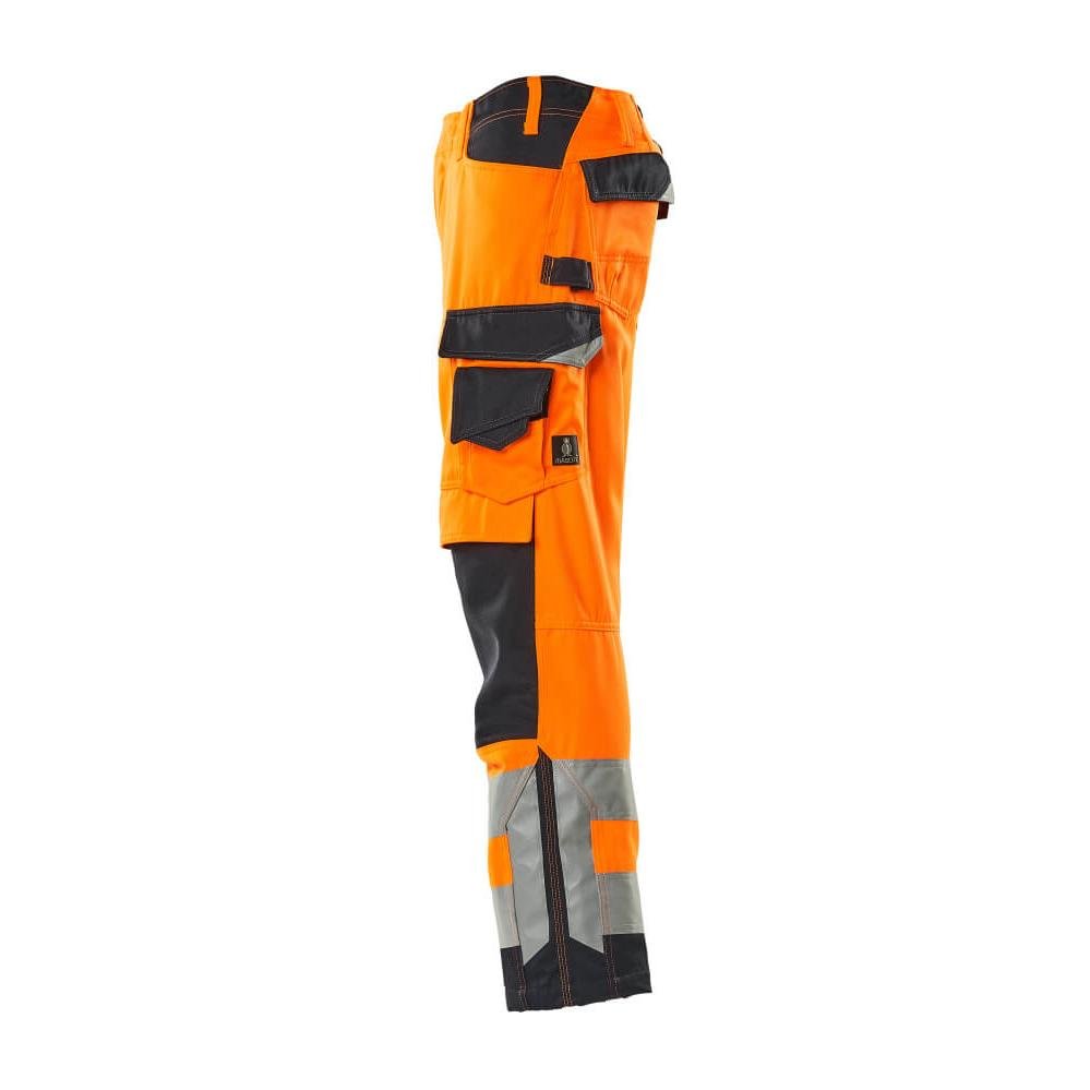 MASCOT® Kendal trousers, hi-vis orange/black-blue