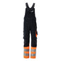 MASCOT® Sunderland dungarees, black blue/hi-vis orange