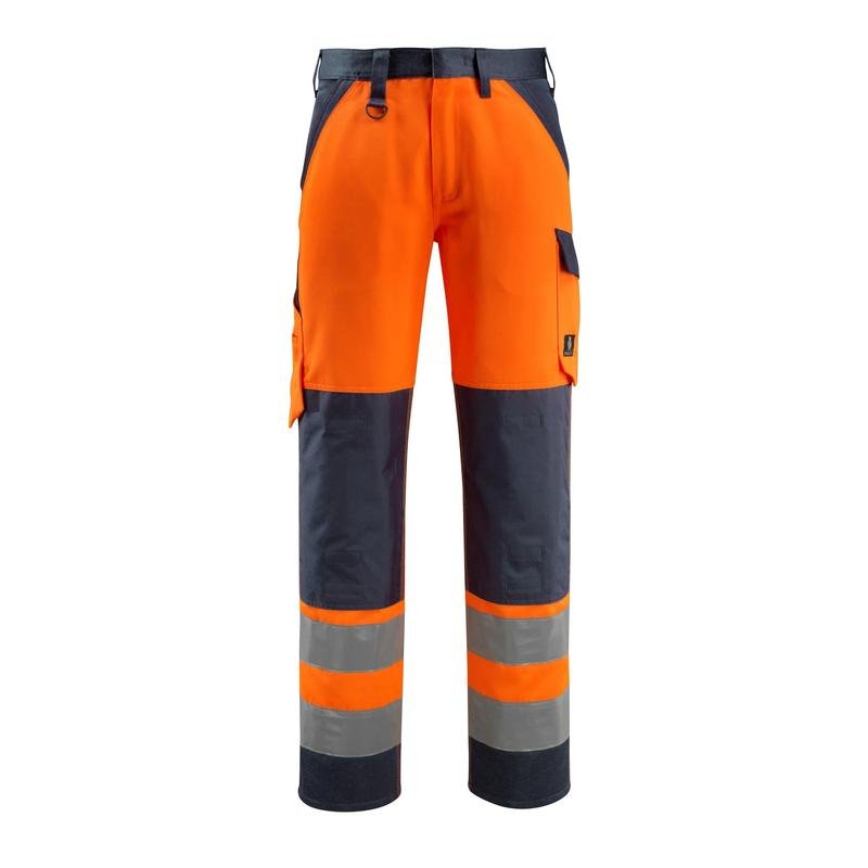 Pantalones MASCOT® Maitland, naranja de alta visibilidad/negro-azul
