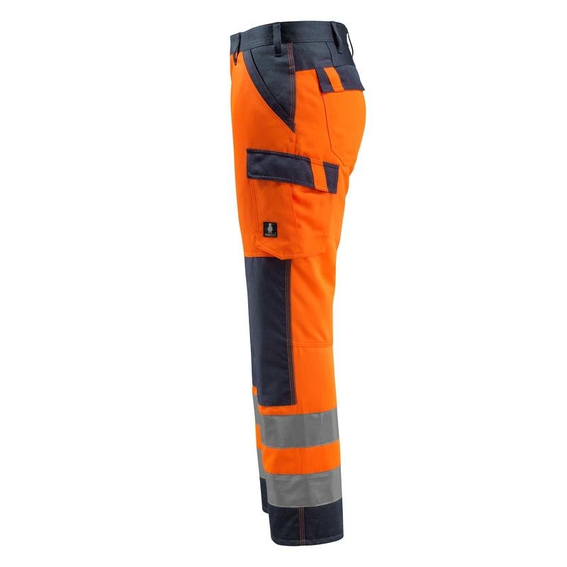 Pantalones MASCOT® Maitland, naranja de alta visibilidad/negro-azul