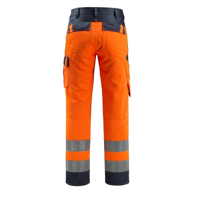 Pantalones MASCOT® Maitland, naranja de alta visibilidad/negro-azul