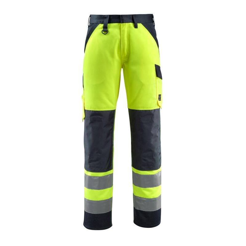 Pantalones MASCOT® Maitland, amarillo de alta visibilidad/negro-azul