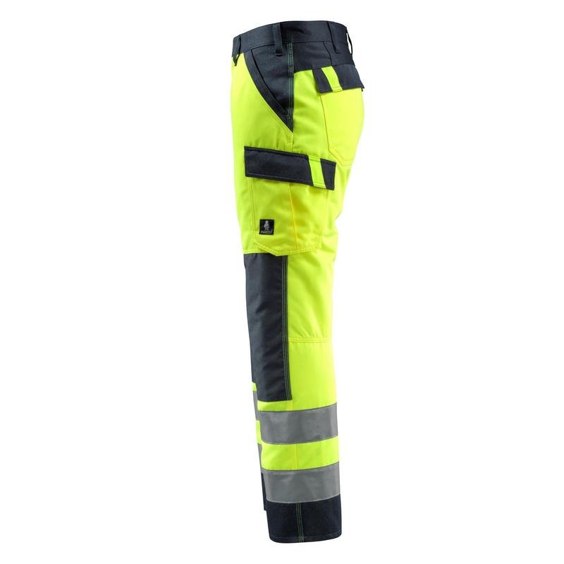 Pantalones MASCOT® Maitland, amarillo de alta visibilidad/negro-azul