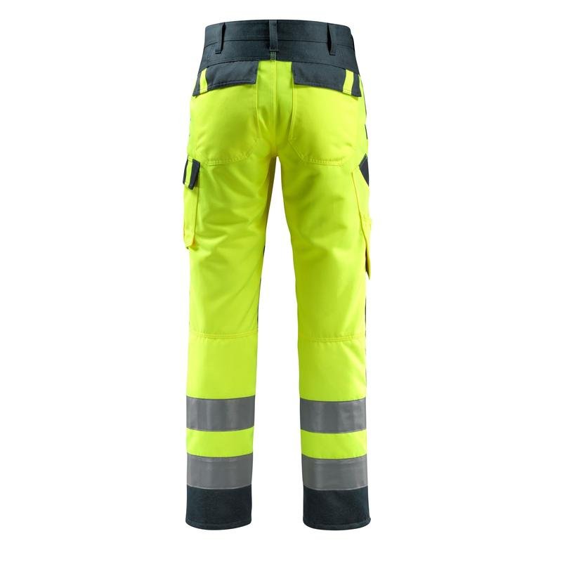 Pantalones MASCOT® Maitland, amarillo de alta visibilidad/negro-azul