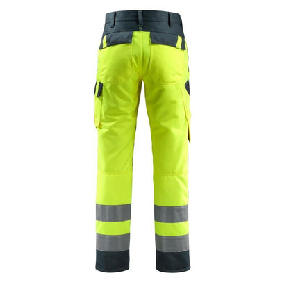 Pantalones MASCOT® Maitland, amarillo de alta visibilidad/negro-azul