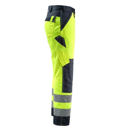 Pantalones MASCOT® Maitland, amarillo de alta visibilidad/negro-azul