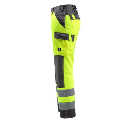 Pantalones MASCOT® Maitland, amarillo de alta visibilidad/antracita oscuro