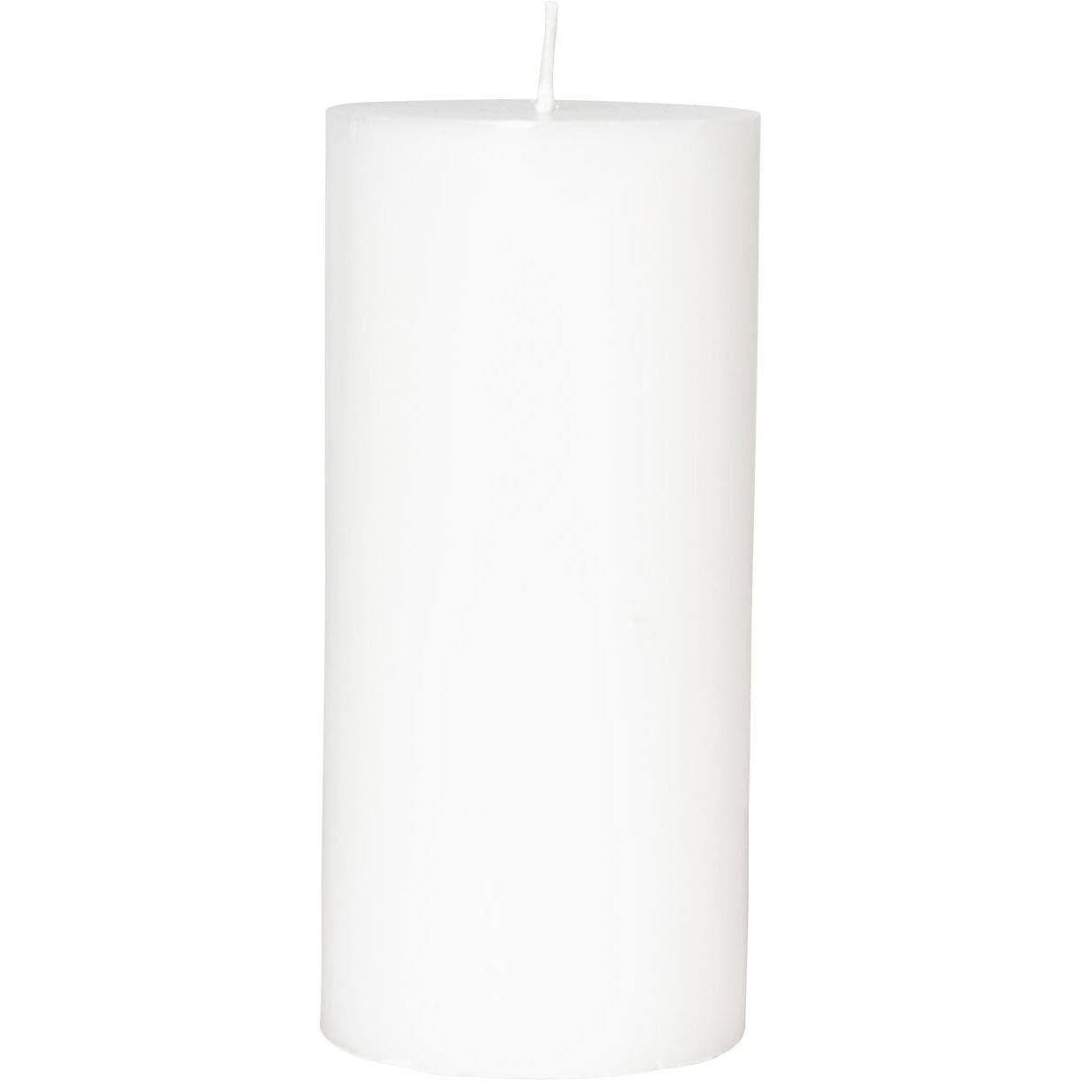 The pillar candle from Duni GmbH (100% stearin, 150 x 70 mm, approx. 50h) stands upright with a visible wick on a white background - an eco-friendly candle choice.