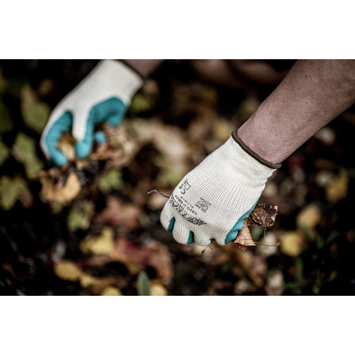NITRAS GRIP, latex gloves, yellow / green
