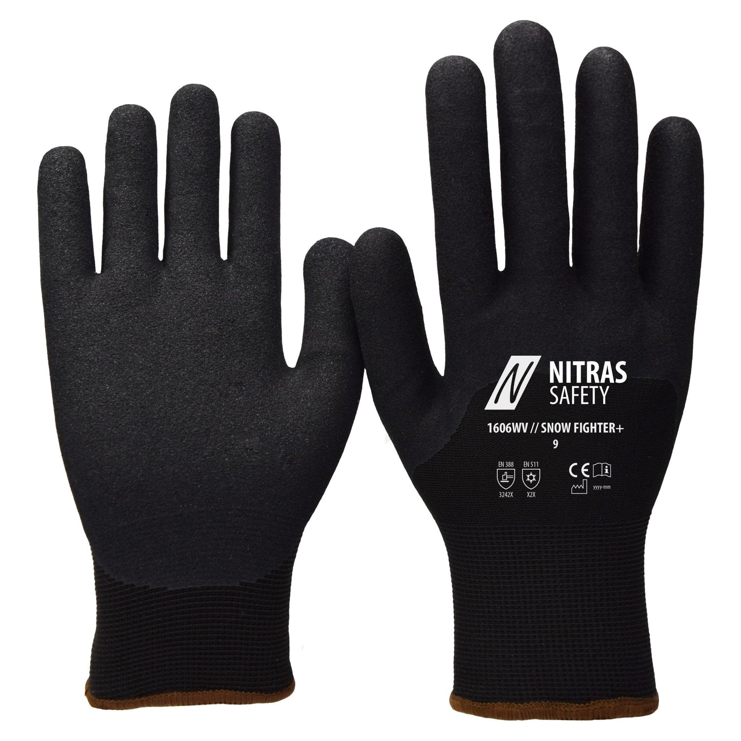 NITRAS SNOW FIGHTER+, guantes de invierno, negro