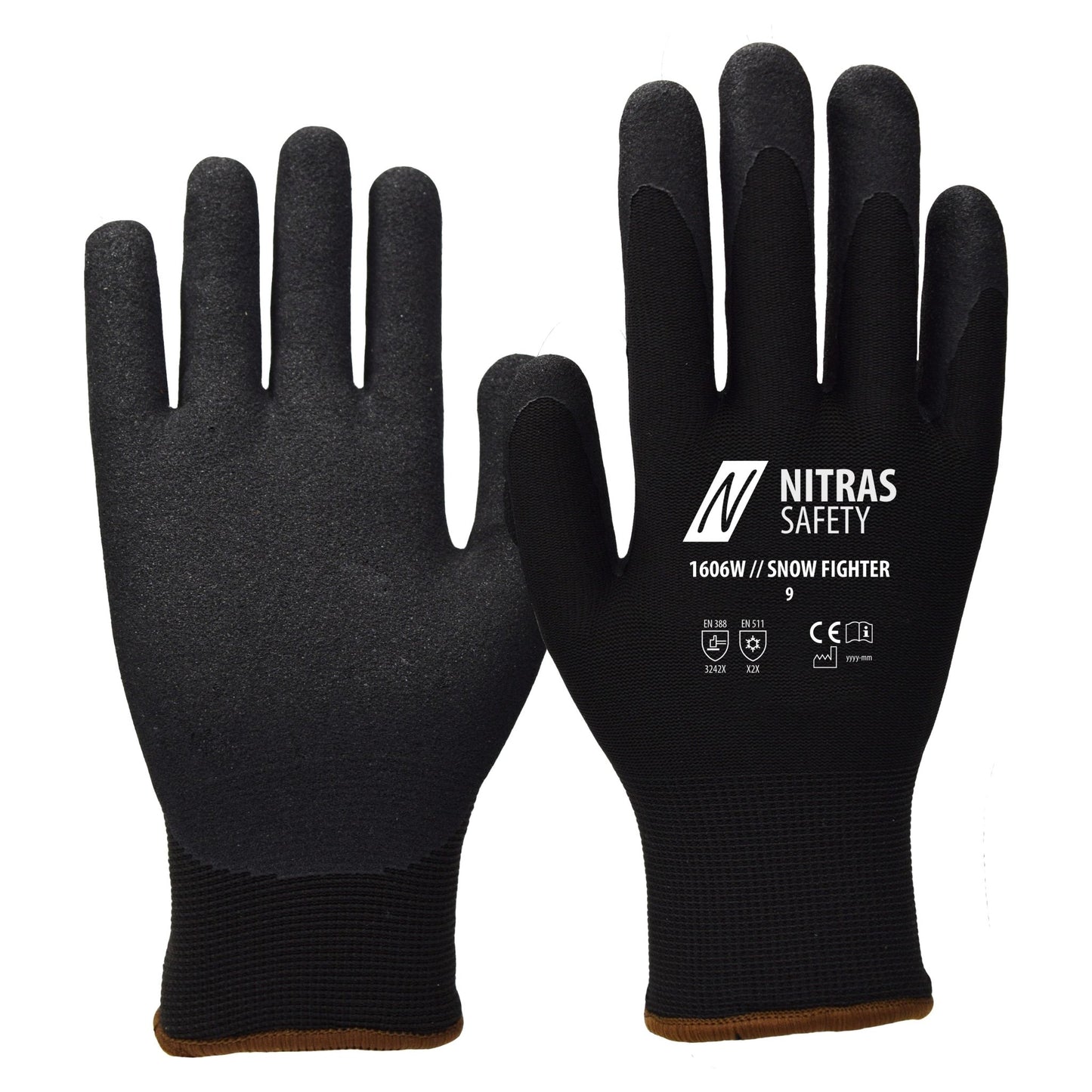 NITRAS SNOW FIGHTER, guantes de invierno, negro