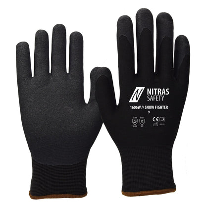 NITRAS SNOW FIGHTER, guantes de invierno, negro