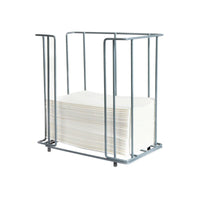 El dispensador de servilletas metálico de Duni GmbH, de 33 cm y modelo 1/8F, mantiene una pila de servilletas en posición vertical con mucho estilo dentro de un elegante marco metálico rectangular, ideal para el sector de la restauración.