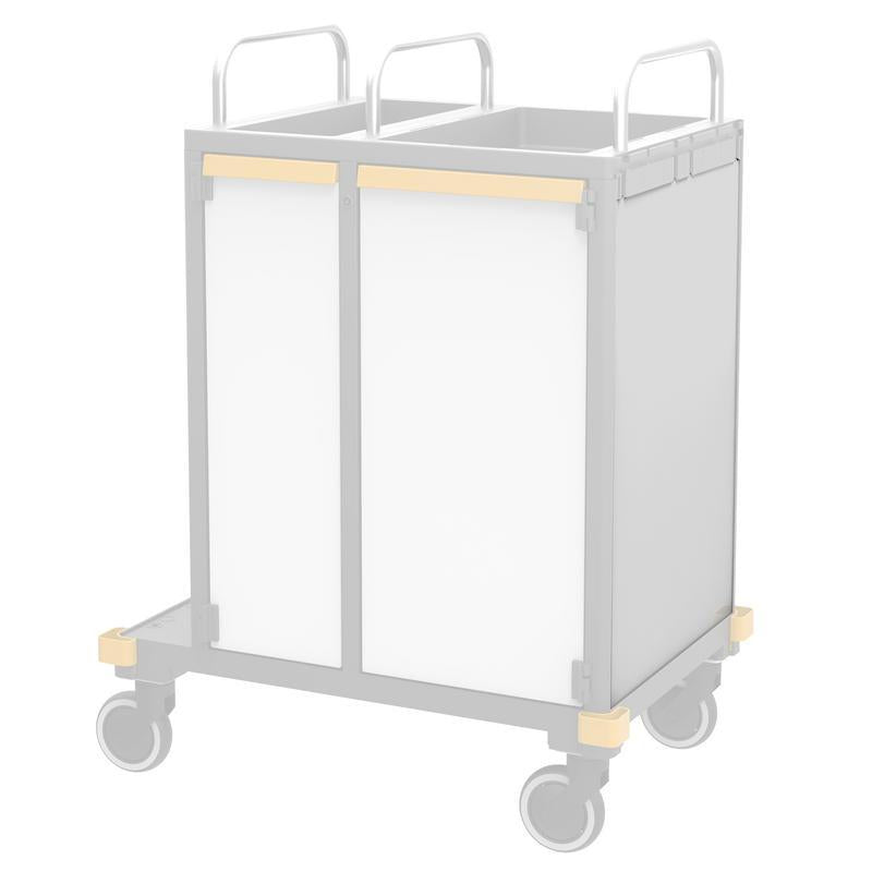 VERMOP side wall Platinum White, 714 x 497 x 3 cm