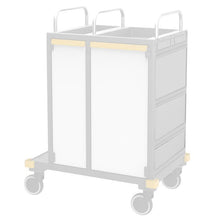 VERMOP side wall multi wall Platinum white, 497 x 174 x 3 cm