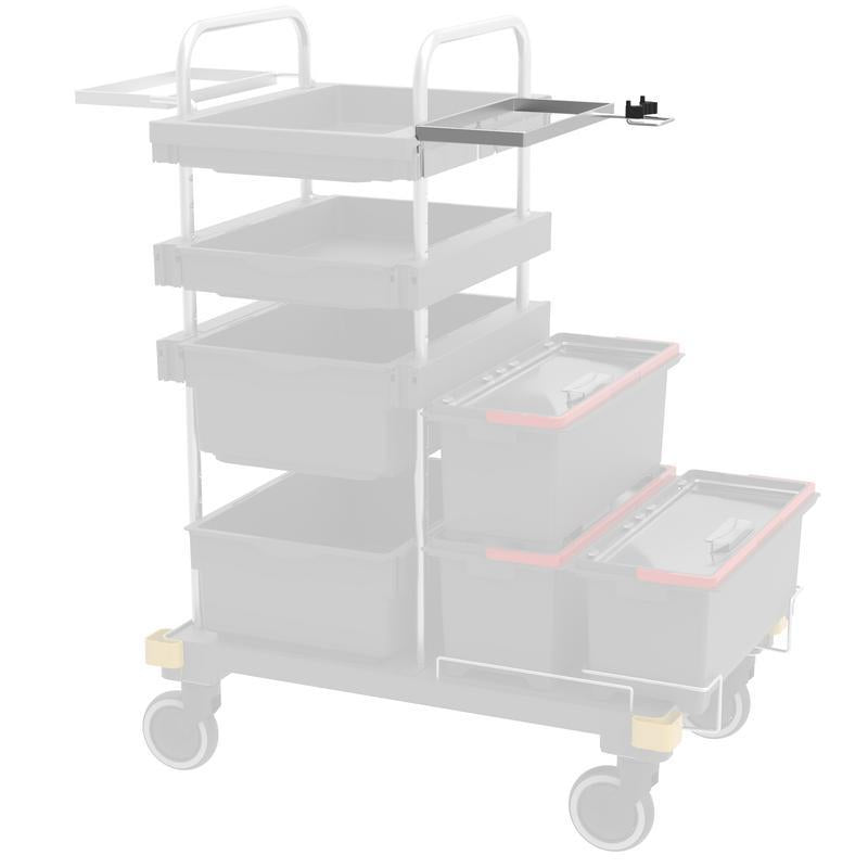 Soporte VERMOP para centro químico con asa en travesaño, 34 x 27 x 9 cm