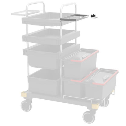 Soporte VERMOP para centro químico con asa en travesaño, 34 x 27 x 9 cm