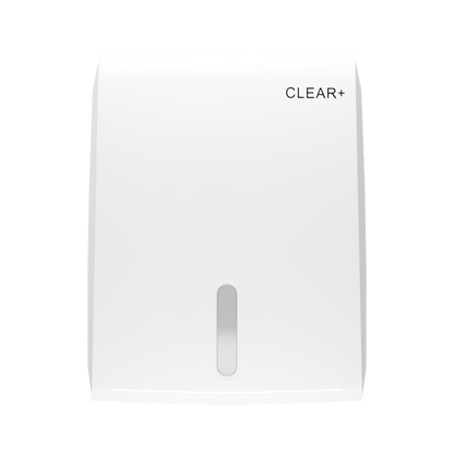 Clear+ Falthandtuchspender weiß