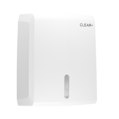 Clear+ Falthandtuchspender weiß