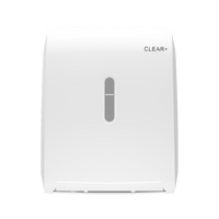 Dispensador de rollos de papel de cocina Clear+, blanco