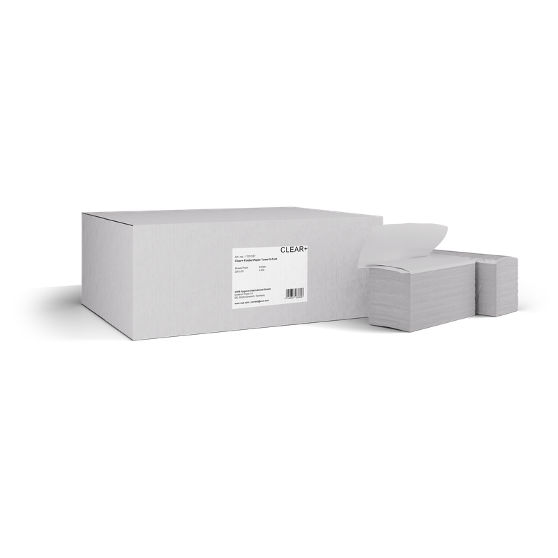 Clear+ Gefaltetes Papier V-Faltung