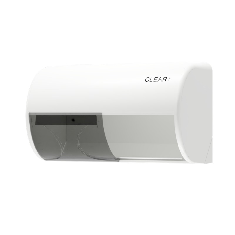 Clear+ Toilettenpapierspender weiß