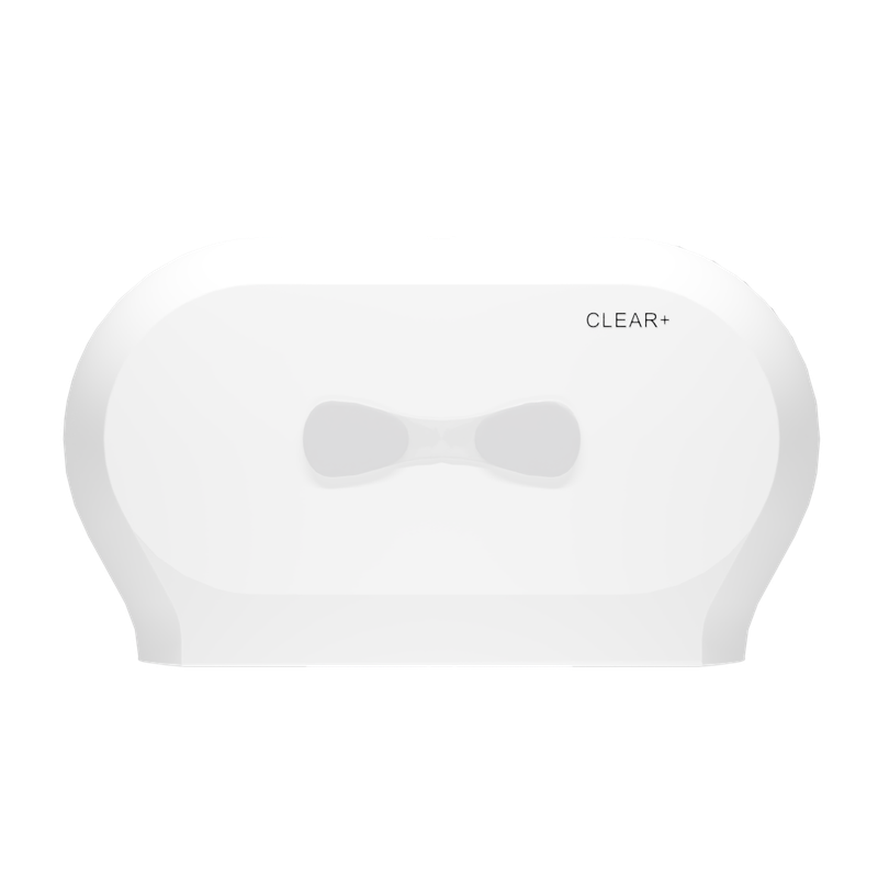 Clear+ Midi Toilettenpapierspender weiß