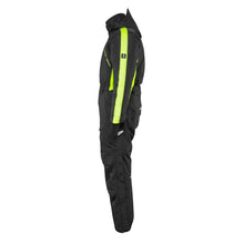 Peto con bolsillos en las rodillas, combinación ligera de invierno, negro/amarillo de alta visibilidad