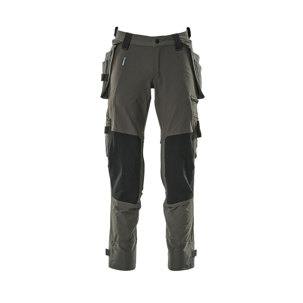 Pantalón con bolsillos colgantes, pantalón elástico, antracita oscuro