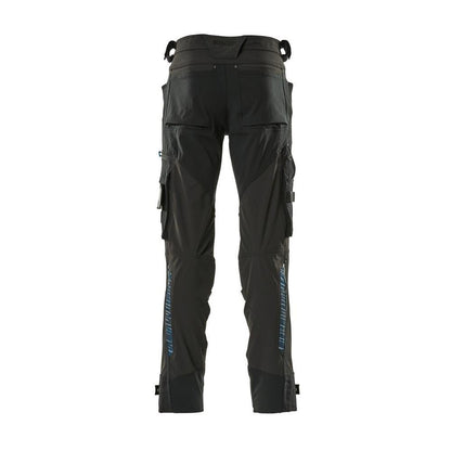 Pants with knee pockets made of Dyneema, stretch pants, black