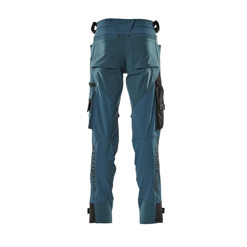 Pantalón con bolsillos en las rodillas de Dyneema, pantalón elástico, petróleo oscuro