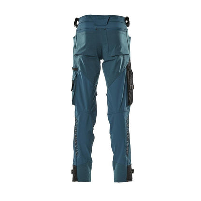 Pantalón con bolsillos en las rodillas de Dyneema, pantalón elástico, petróleo oscuro