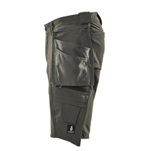Pantalón corto, bolsillos colgantes extraíbles, pantalón corto artesano elástico, antracita oscuro