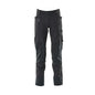 Pantalón con bolsillos en las rodillas, elástico, pantalón ligero, negro-azul