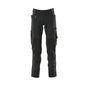 Pantalón con bolsillos en las rodillas, pantalón elástico y ligero, negro