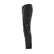 Pantalón con bolsillos en las rodillas, pantalón elástico y ligero, negro