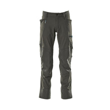 Pantalón con bolsillos en las rodillas, tejido elástico, pantalón claro, antracita oscuro